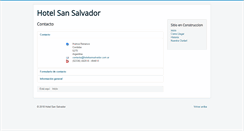 Desktop Screenshot of hotelsansalvador.com.ar